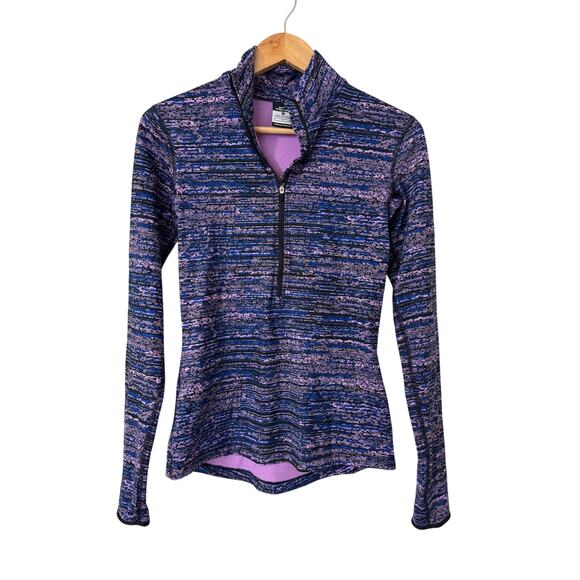 Nike Pro Dri Fit Womens Half Zip Long Sleeve Running Shirt Size Small‎ - Picture 1 of 5